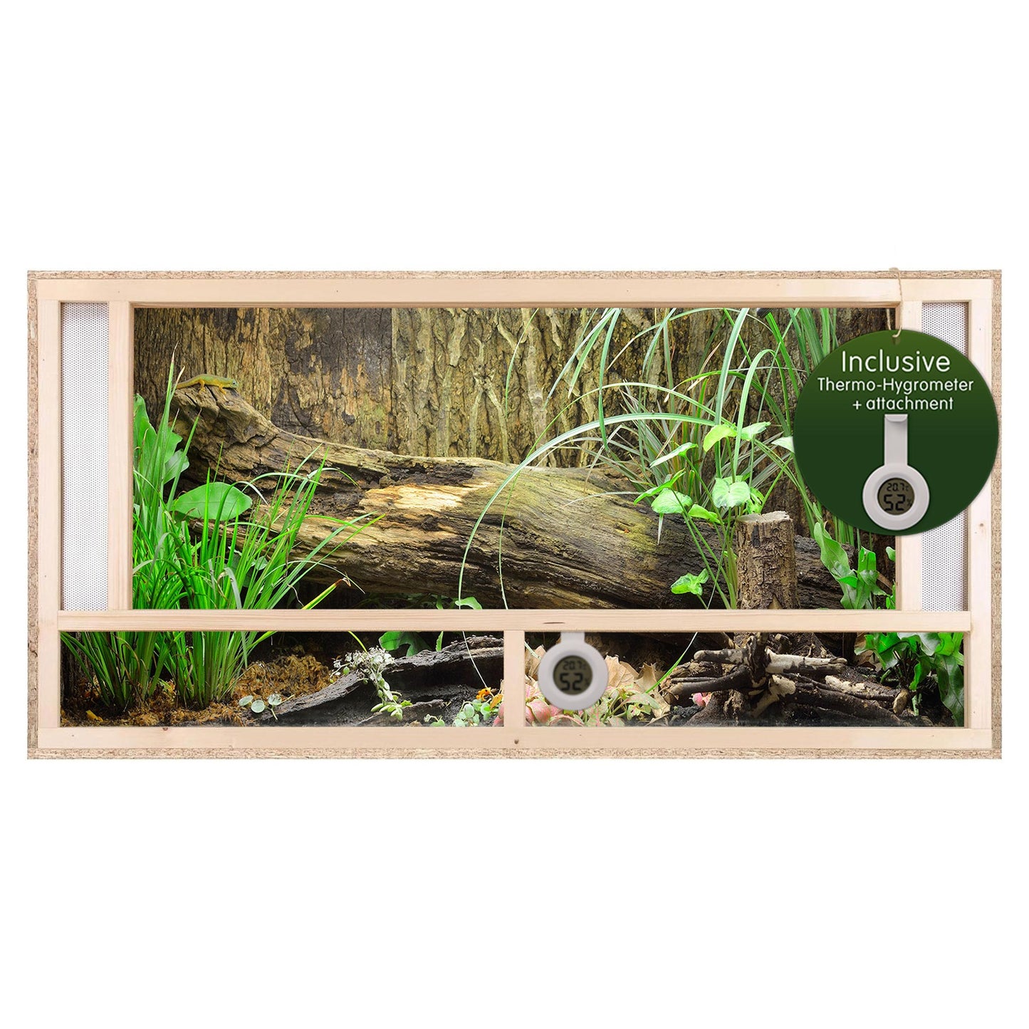 Repiterra Holz Terrarium mit Frontbelüftung 120x60x60 cm