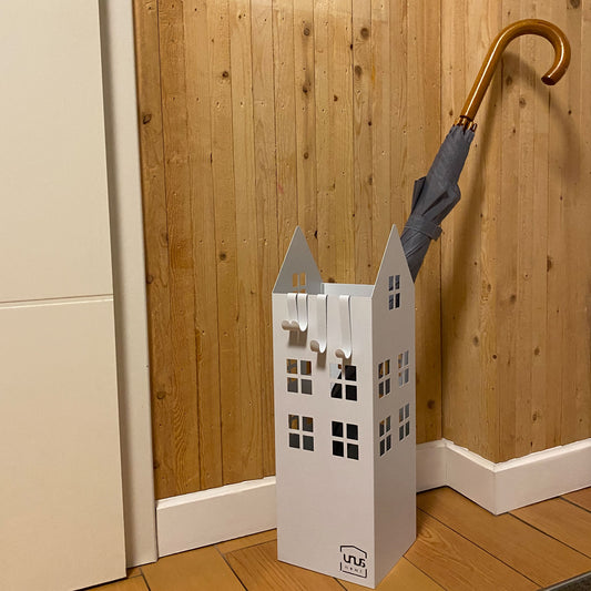 Regenschirmständer Häuser Metall