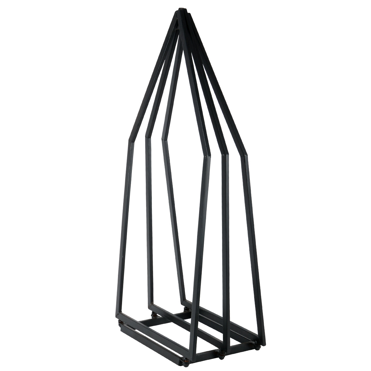 Holzhalter Hausform schwarz
