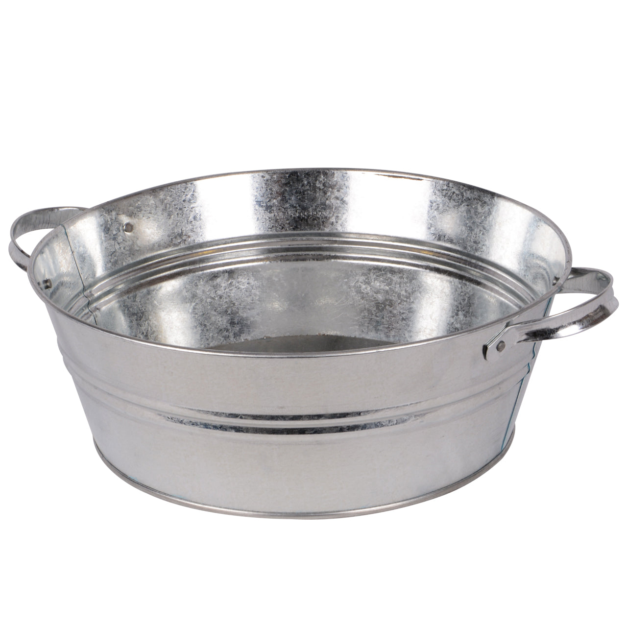 Zinkwanne 12 Liter Rund mit Griffen – UNUS