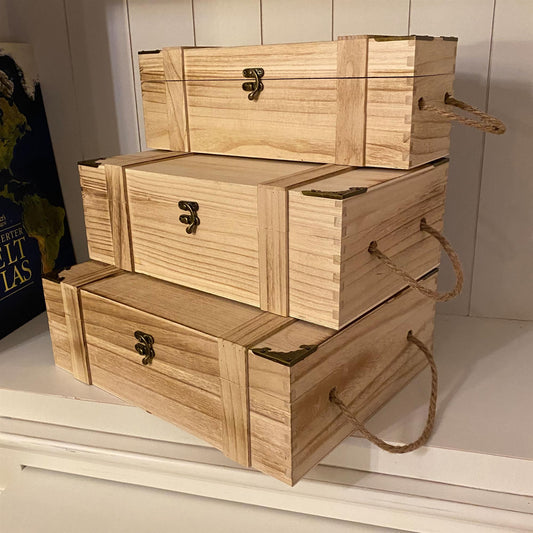 Weinkiste rustikal für 1, 2 oder 3 Flaschen Holz geflammt