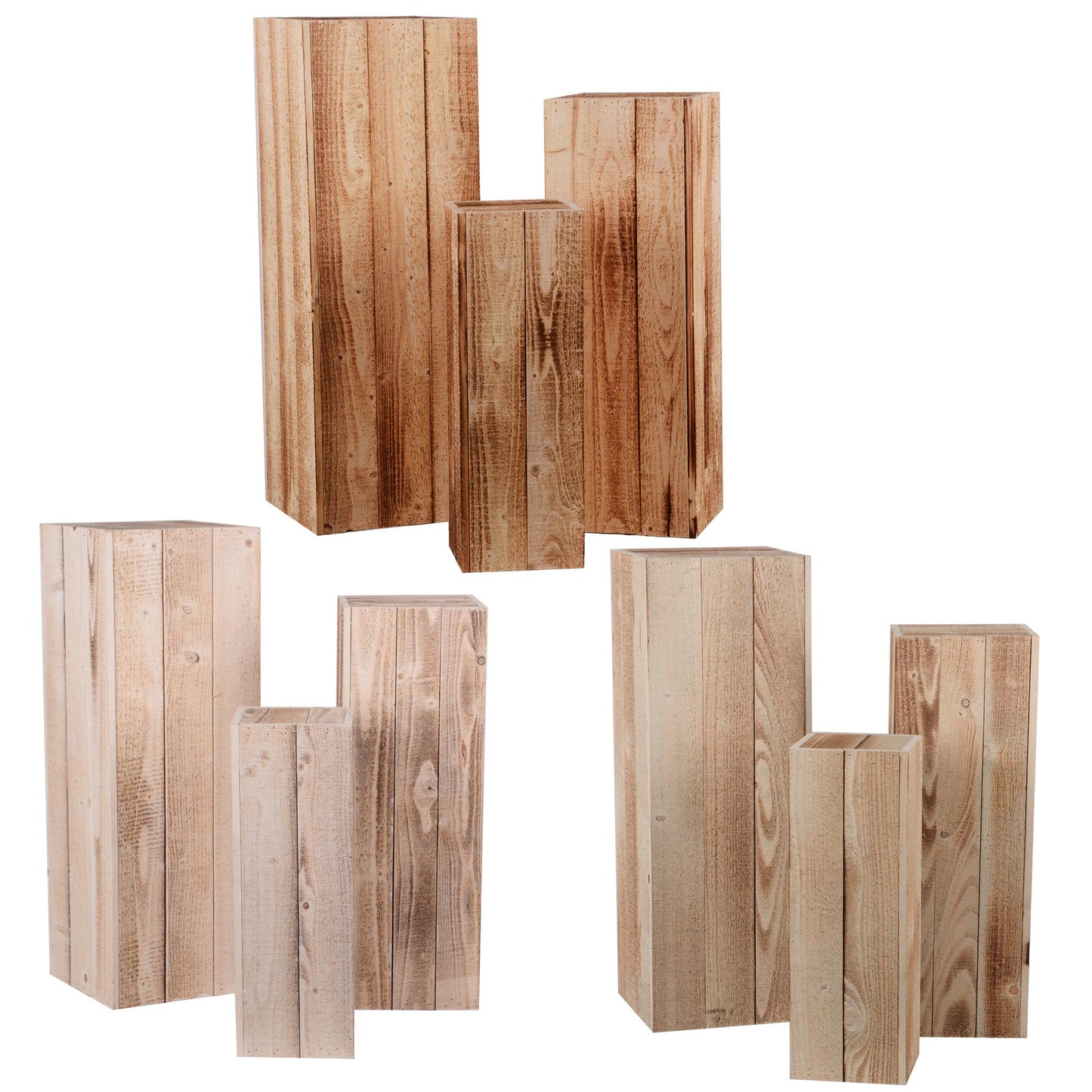 Holzsäulen 3 Set