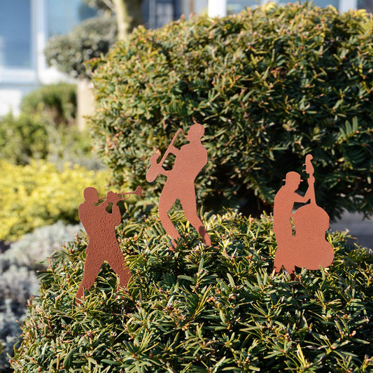 Gartenstecker Rost Musikband 3er Set