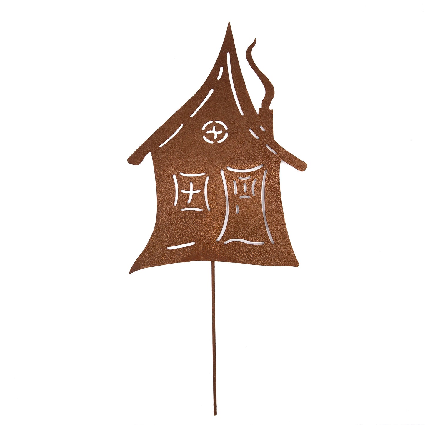 Gartenstecker Hexenhaus