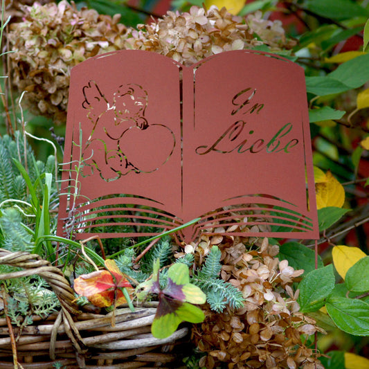 Grabstecker Rostoptik Buch