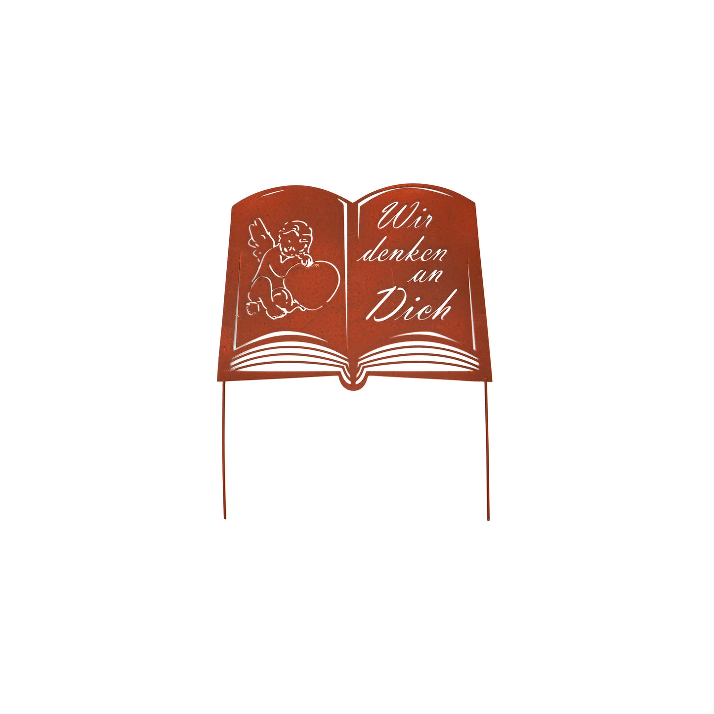 Grabstecker Rostoptik Buch