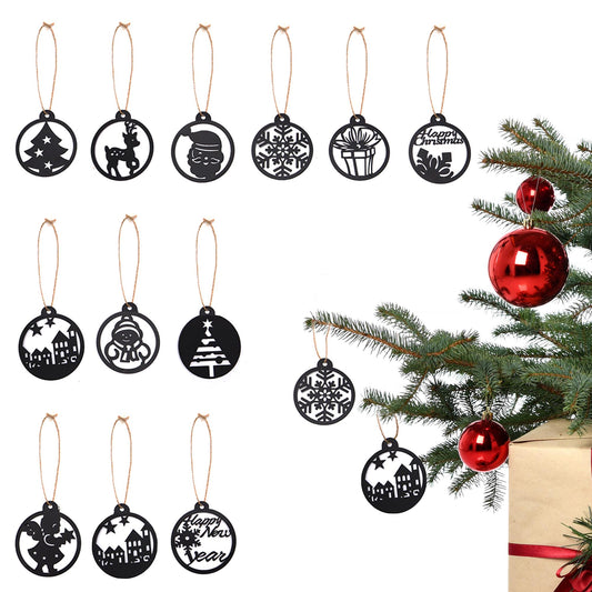 Weihnachtsanhänger 12er Set verschiedene Farben