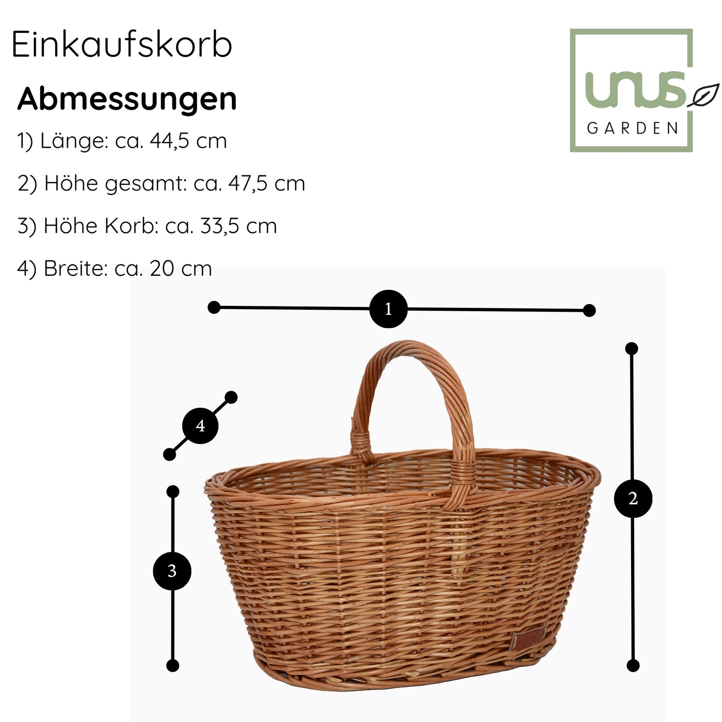 Weidenkorb Einkaufskorb