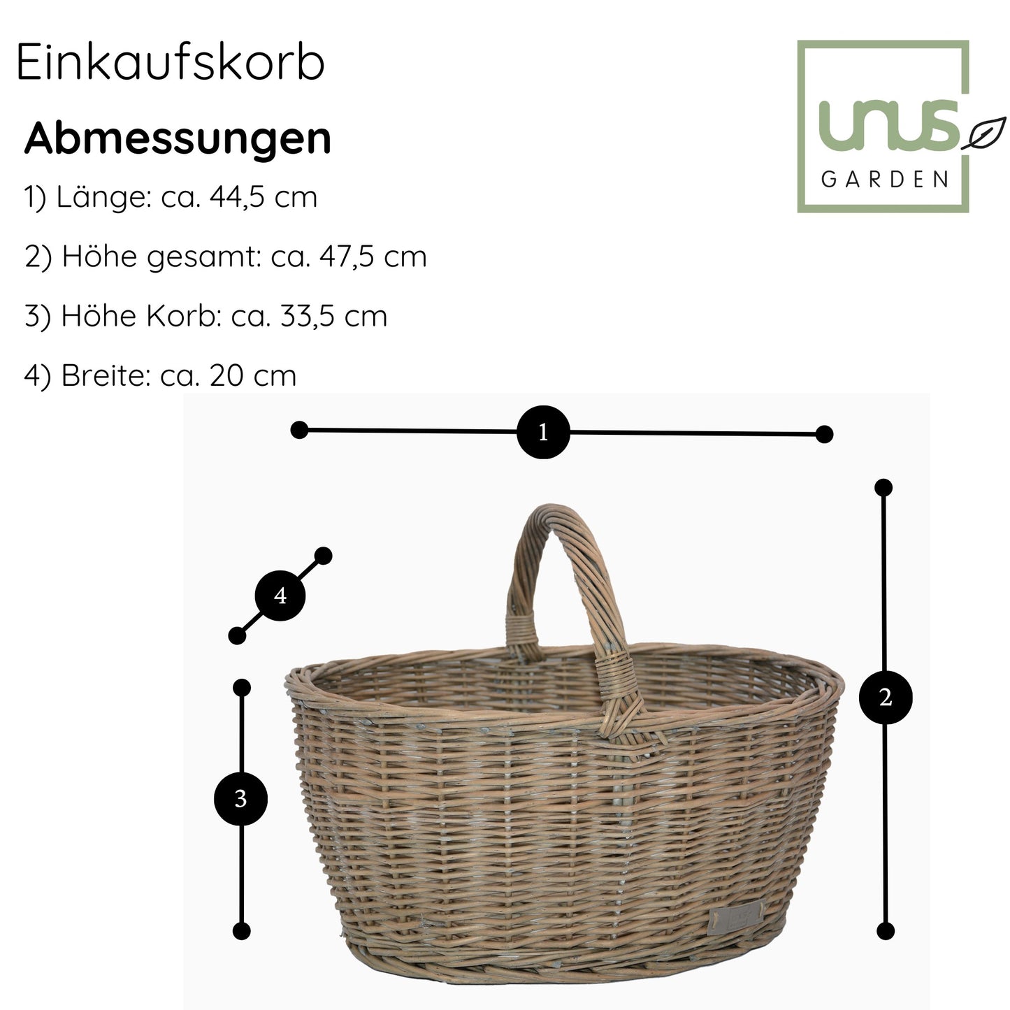 Weidenkorb Einkaufskorb