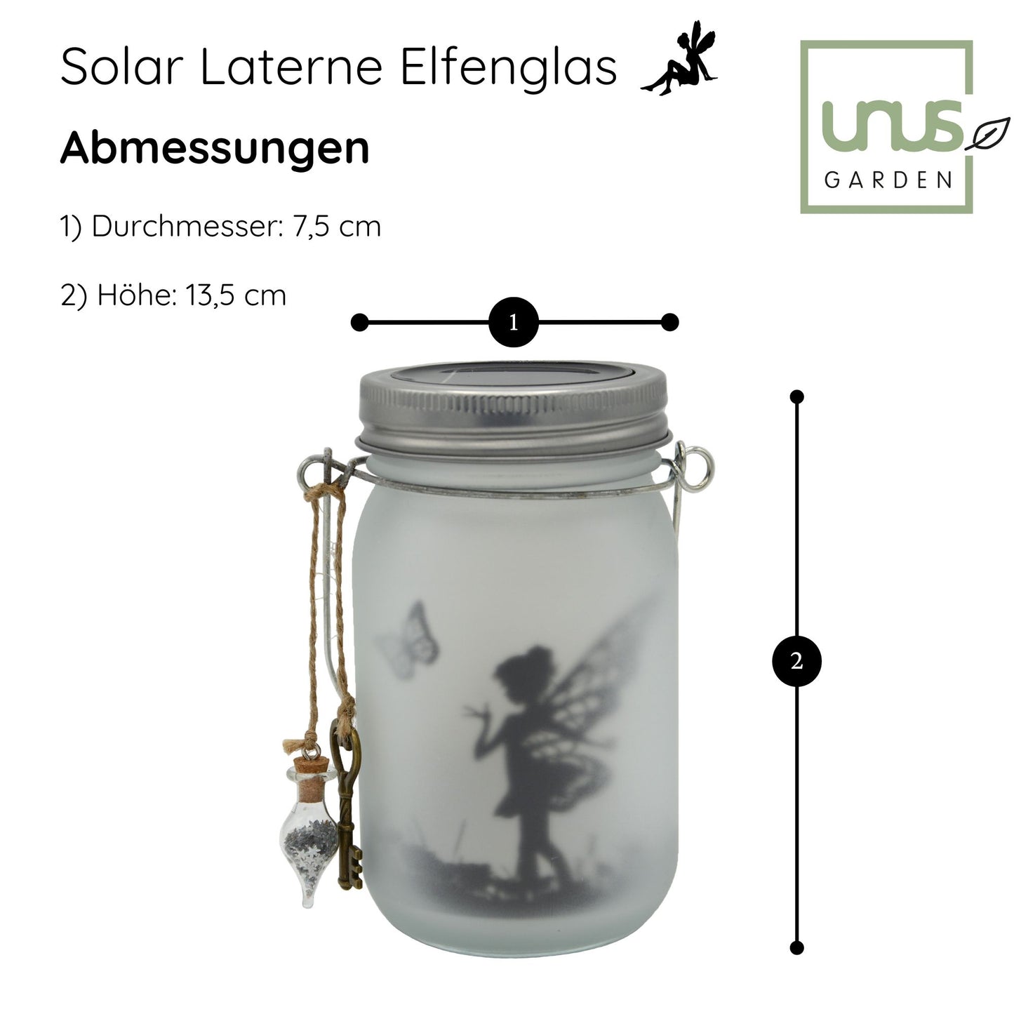 Solarleuchte Schmetterlingsfeen