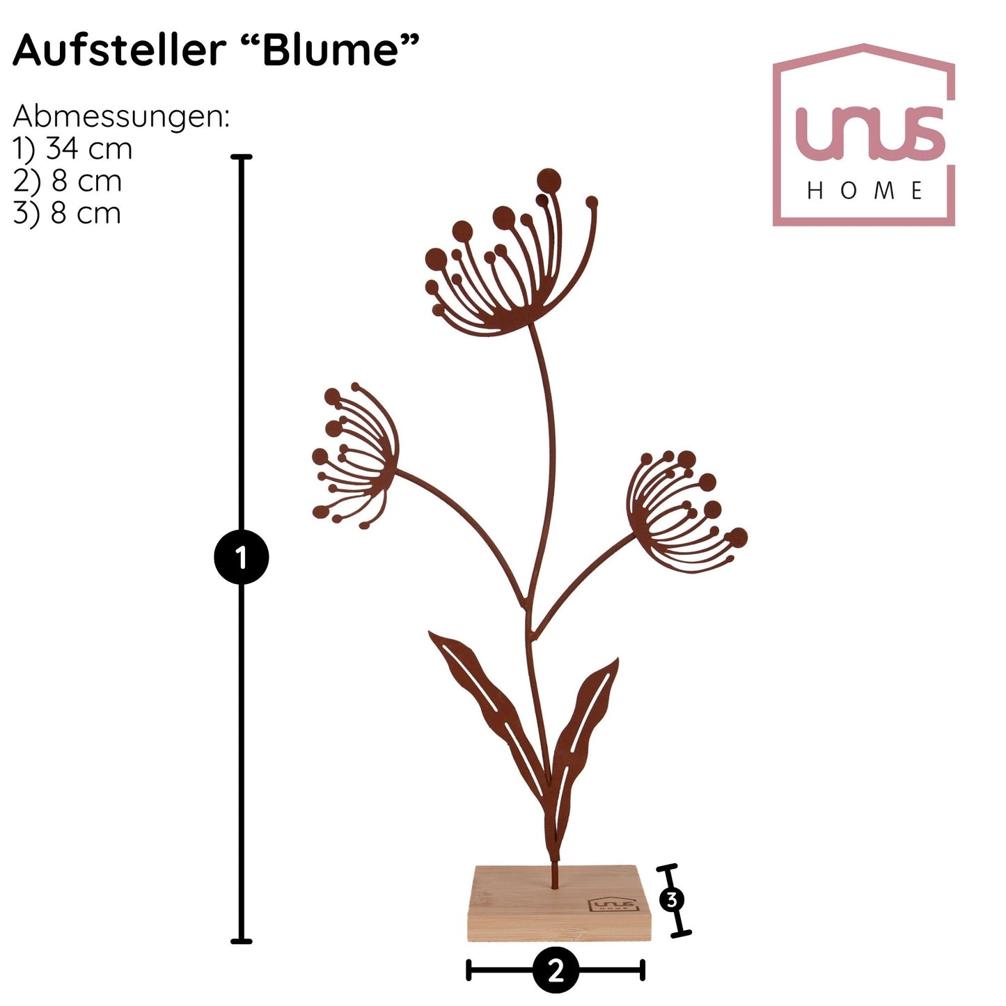 Aufsteller Deko-Blume