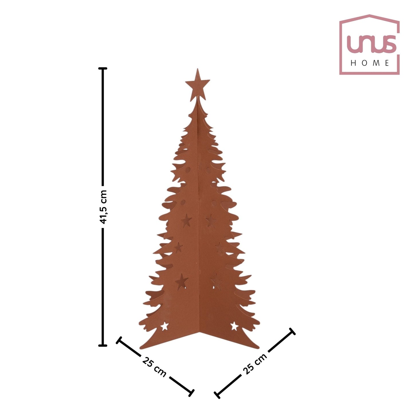 Auftsteller Weihnachtsbaum rost