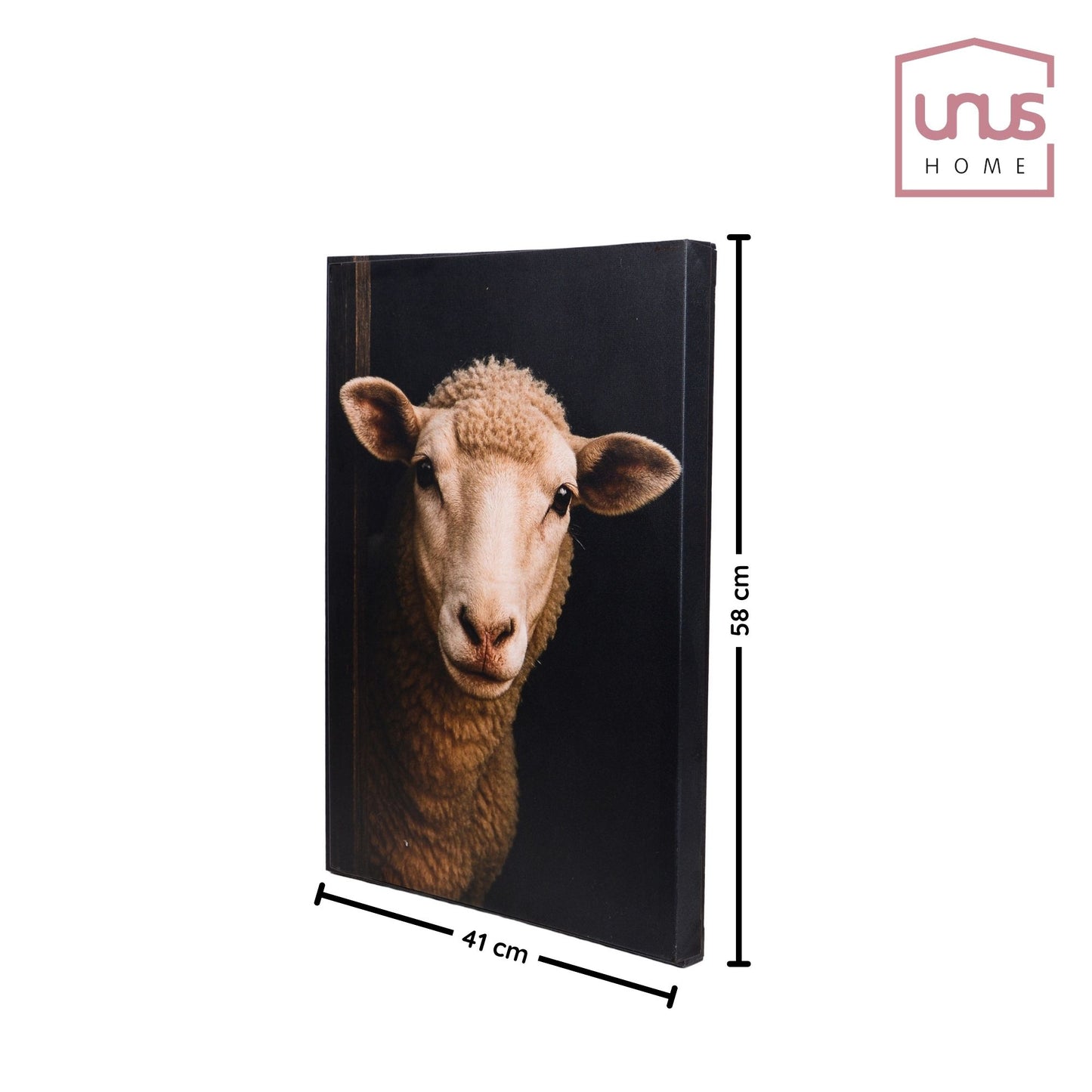 Leinwand Tierportrait Schaf bespannter Keilrahmen