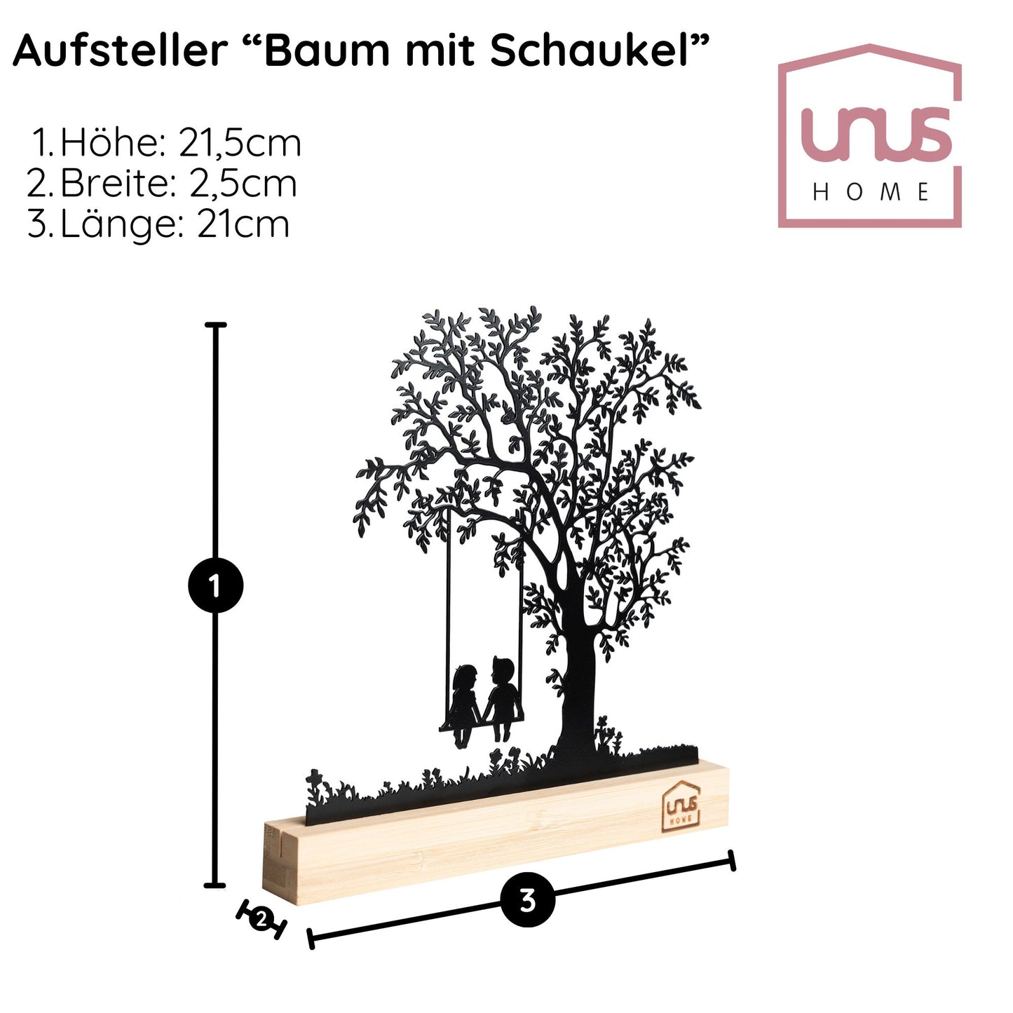 Aufsteller Baum mit Kind