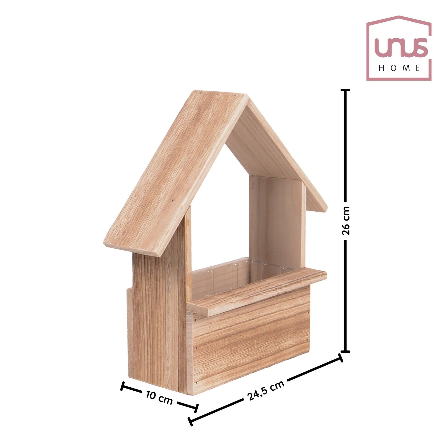 Holzhütte mit Pvc Einsatz geflämmt