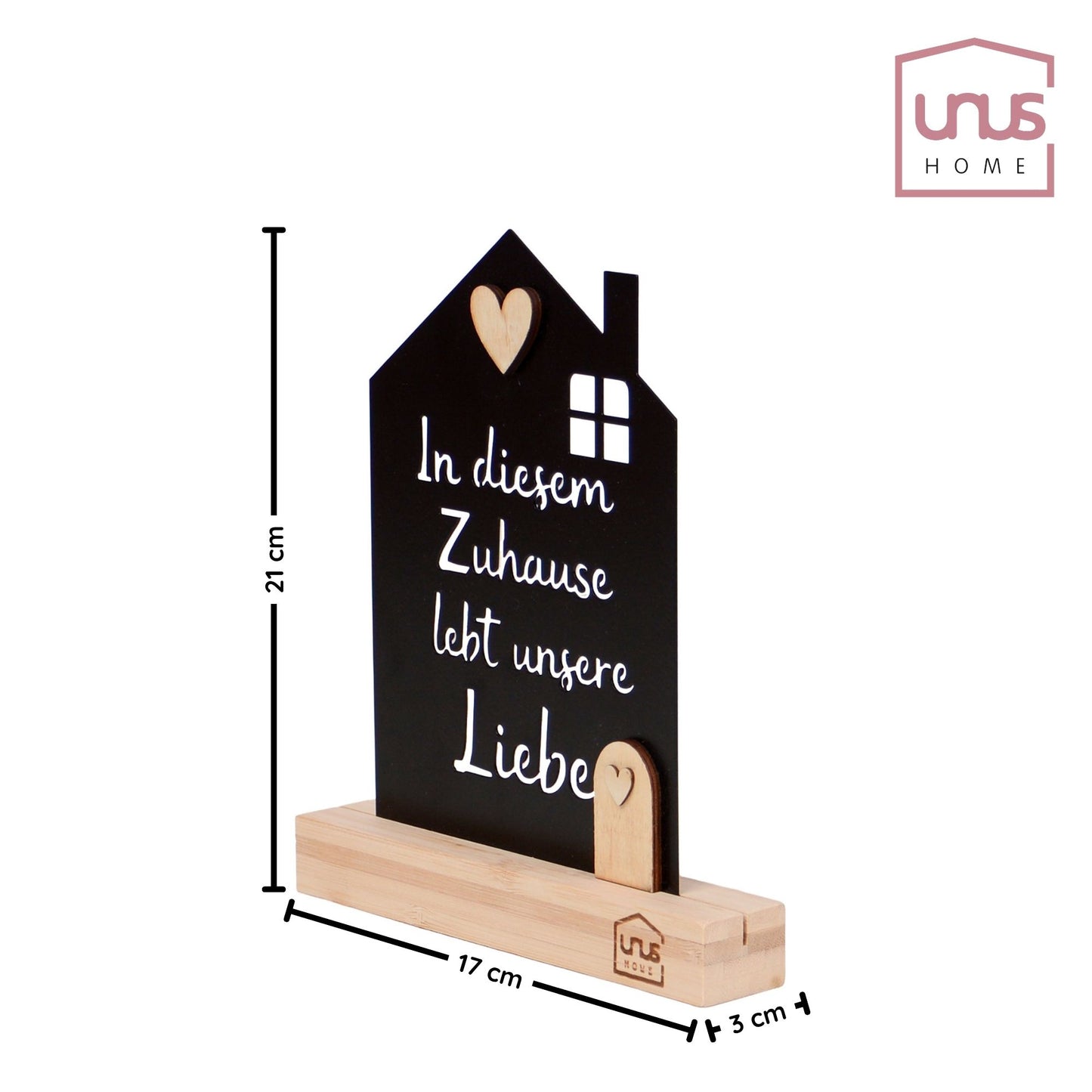 Aufsteller "in diesem Zuhause lebt unsere Liebe"