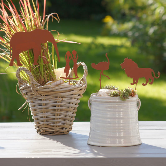 Gartenstecker 4er Set Afrika