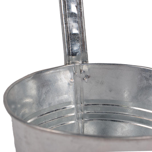 Topf Zink zum Hängen Natur VE14