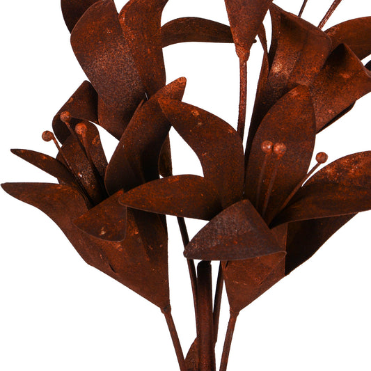 Rost Metallblume Louise 100cm