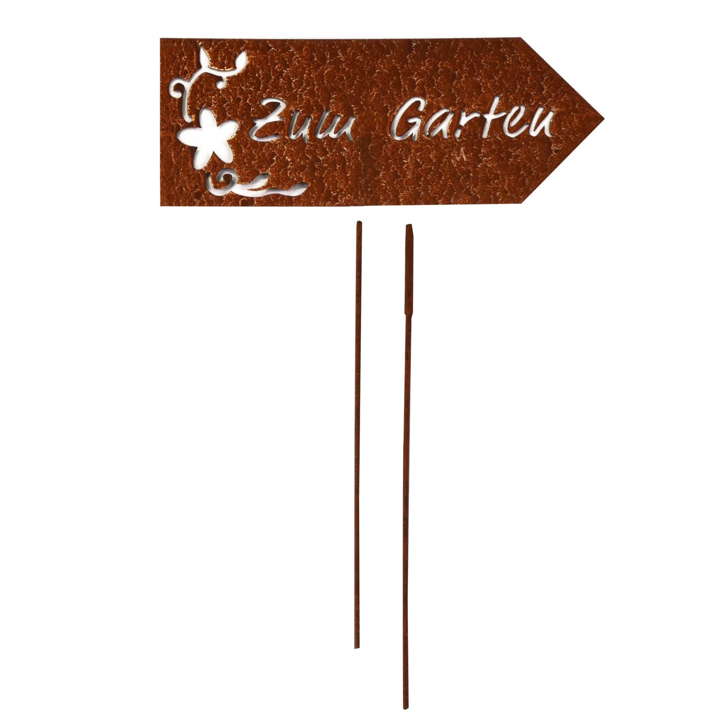 Stecker Rost Schild Zum Garten