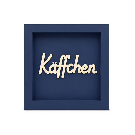 Holz Bilderrahmen 3D "Käffchen" in verschiedenen Farben