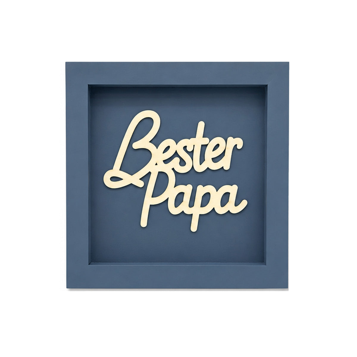 Holz Bilderrahmen "Bester Papa" in verschiedenen Farben