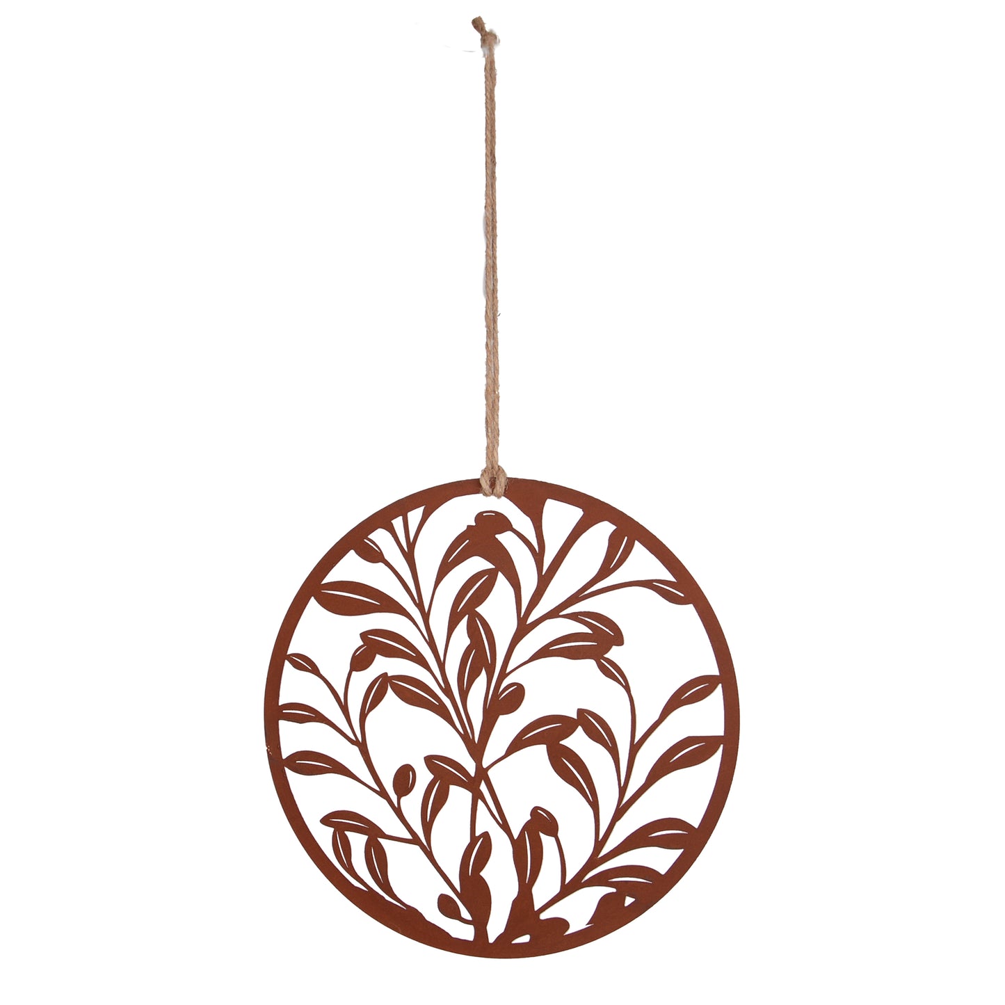 Metall-Aufhänger mit Olivenblätterornament 25cm