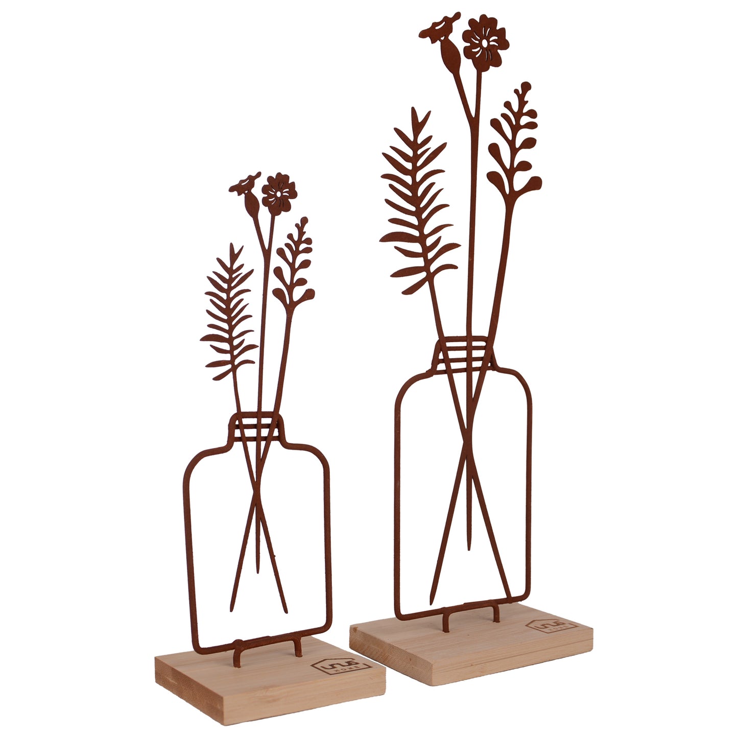 Aufsteller Blumenvase 2er Set