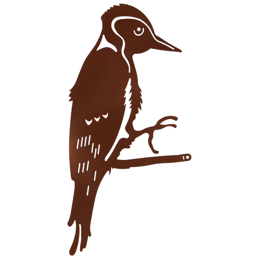 Baumstecker Specht Rostoptik