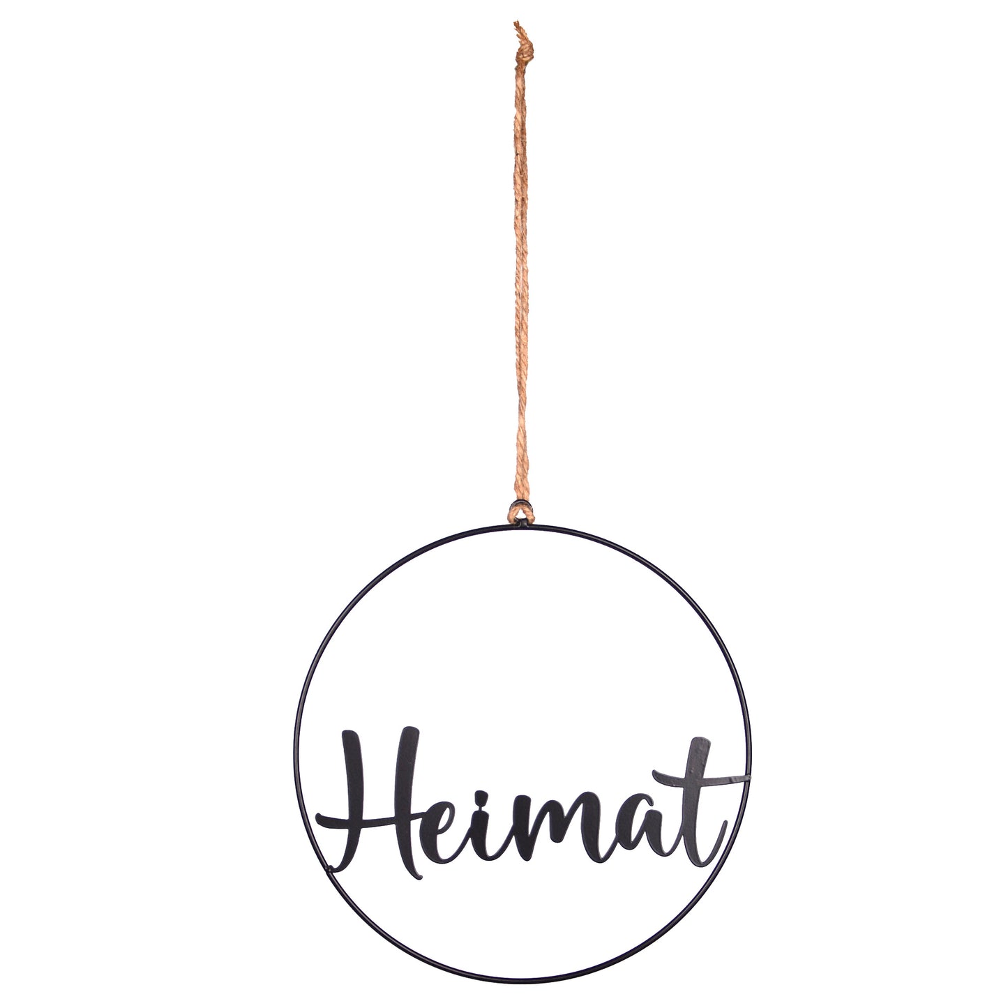 Metall-Aufhänger mit Schriftzug Heimat 25cm