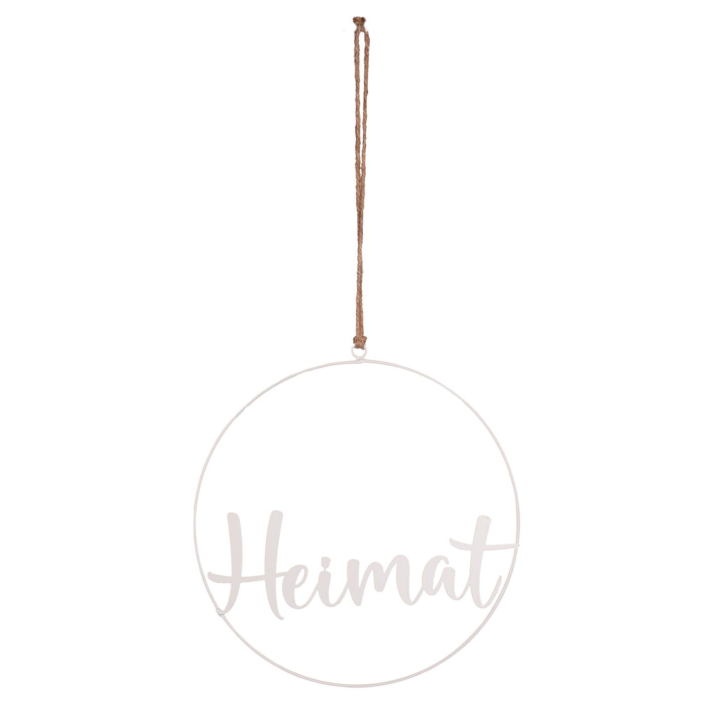 Metall-Aufhänger mit Schriftzug Heimat 25cm
