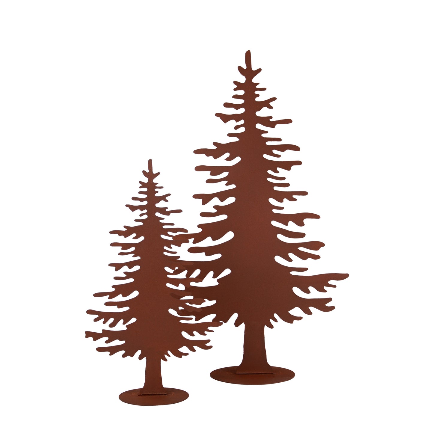 Tannenbaum-Aufsteller im Rostdesign klein
