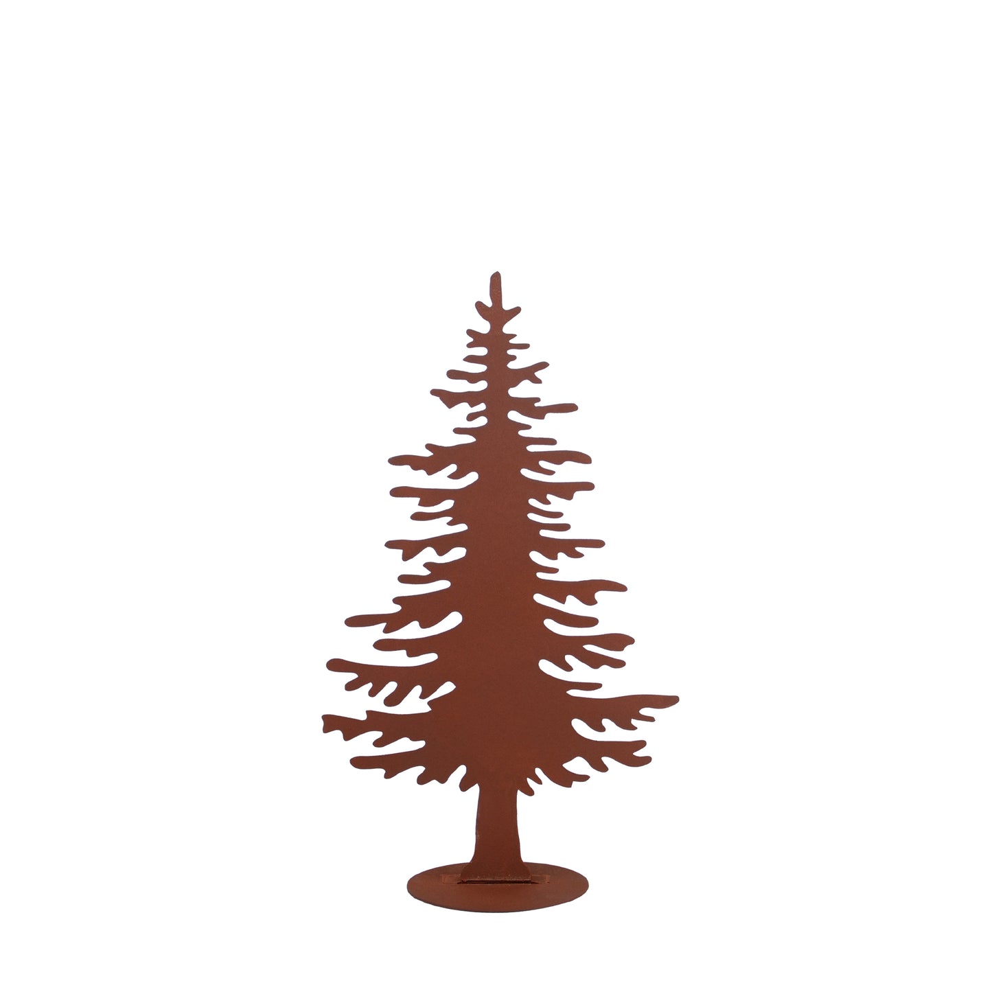 Tannenbaum-Aufsteller im Rostdesign klein