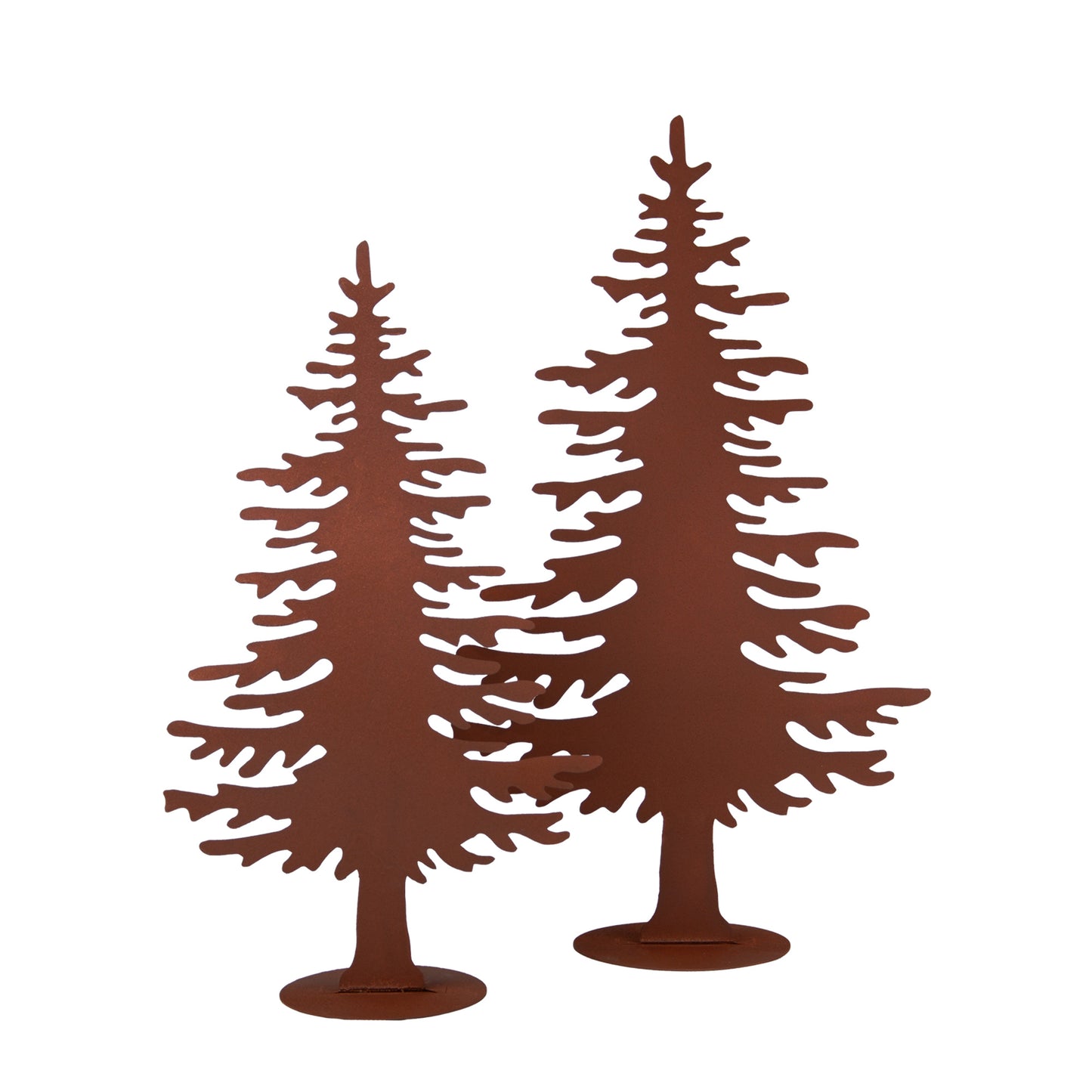 Tannenbaum-Aufsteller im Rostdesign klein
