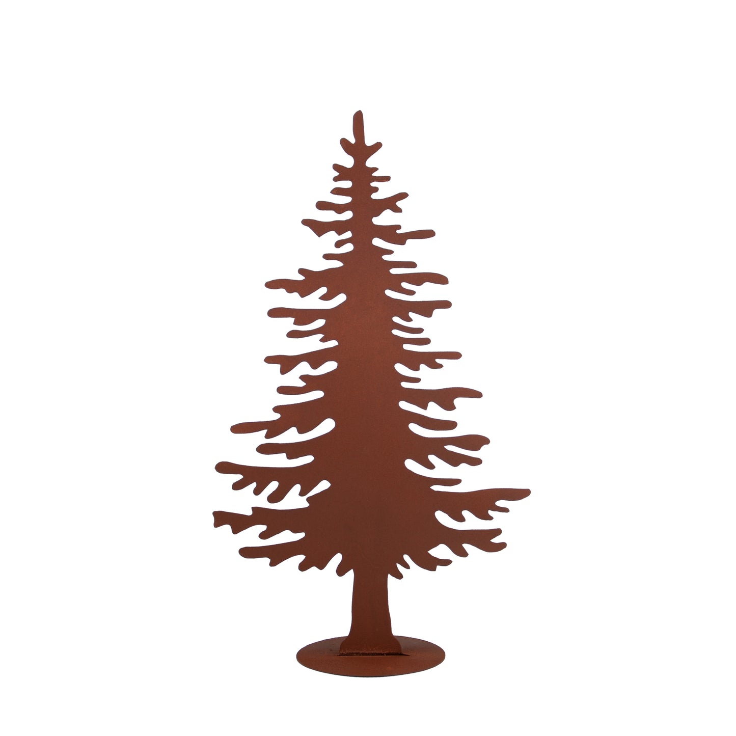 Tannenbaum-Aufsteller im Rostdesign klein