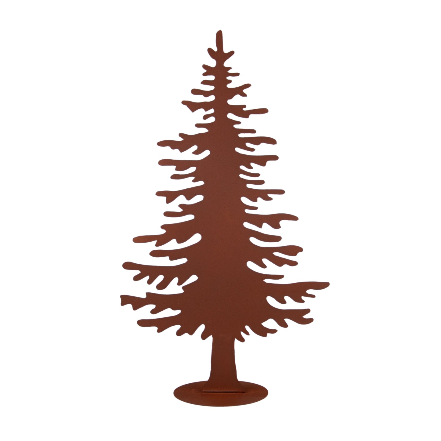 Tannenbaum-Aufsteller im Rostdesign klein