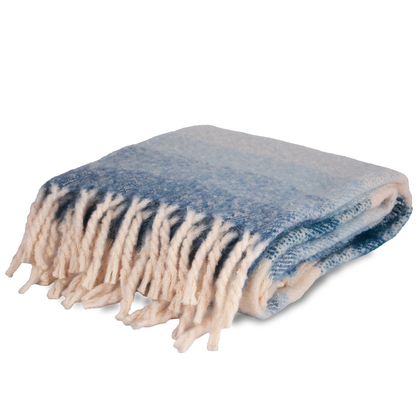 Tagesdecke mit Ombre Streifen in verschiedenen Farben