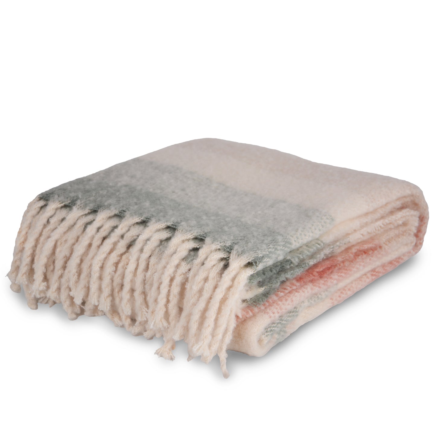 Tagesdecke mit Ombre Streifen in verschiedenen Farben