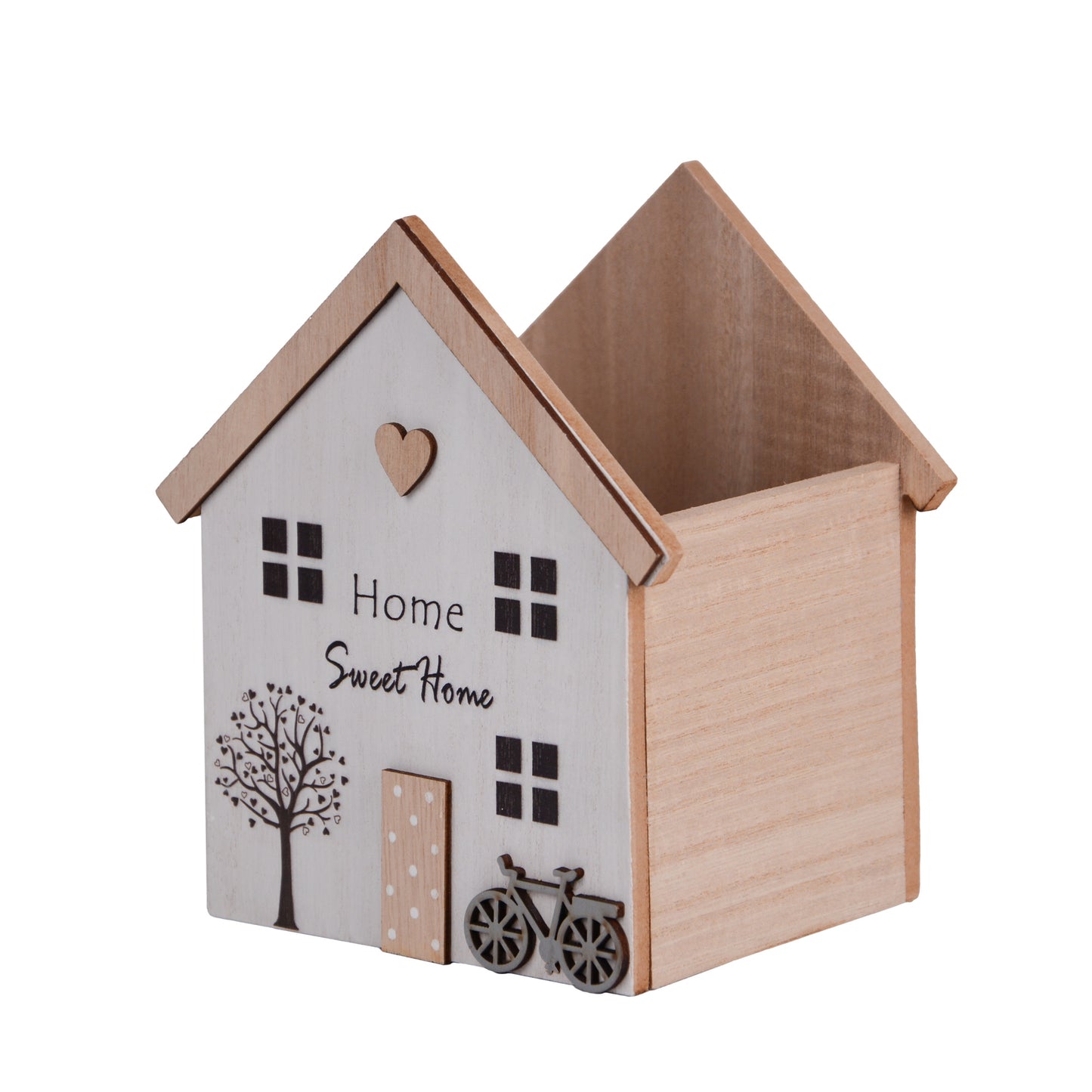 Holz-Haus Aufbewahrungsbox „Home Sweet Home“-Motiv