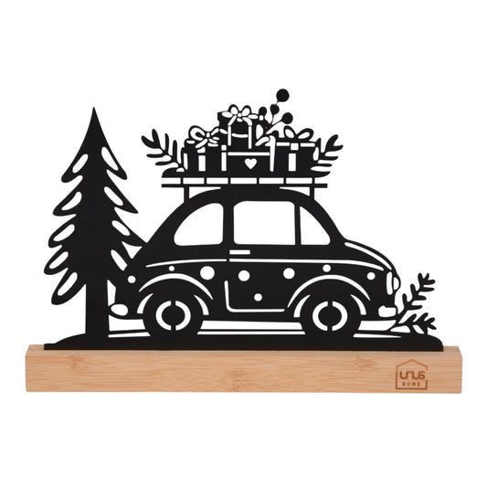 Aufsteller Metall Auto mit Baum