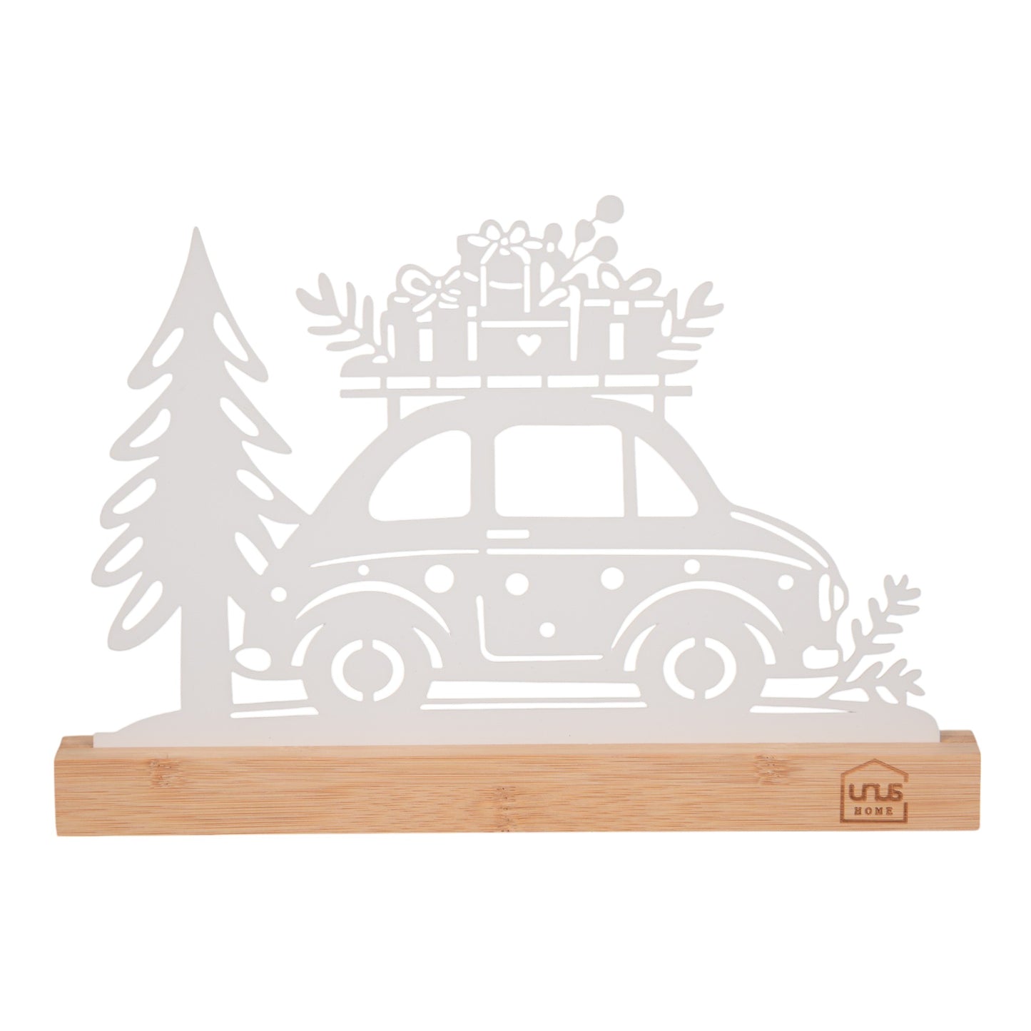 Aufsteller Metall Auto mit Baum