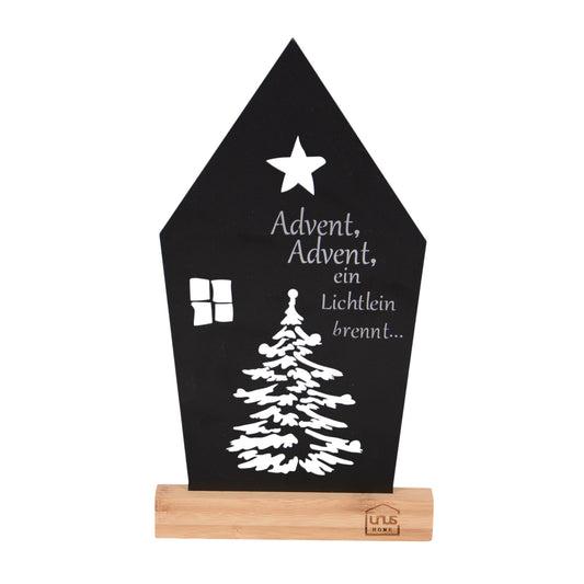 Aufsteller Haus mit Baum und Stern