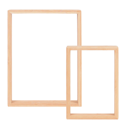 Bilderrahmen aus Holz im 2er Set in natur