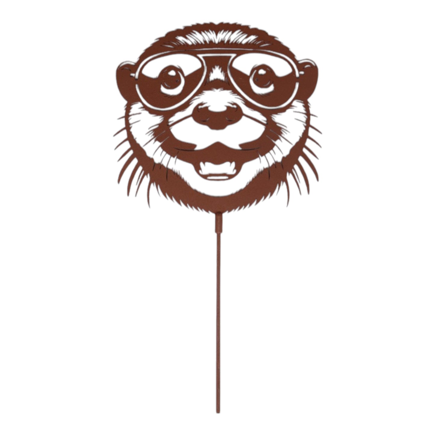 Gartenstecker Otter - Rostoptik