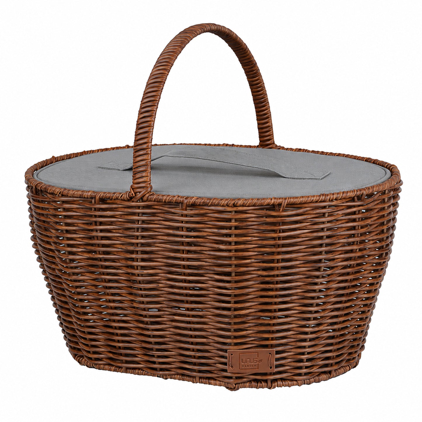 Einkaufskorb inklusive Kühltasche in Rattan-Optik