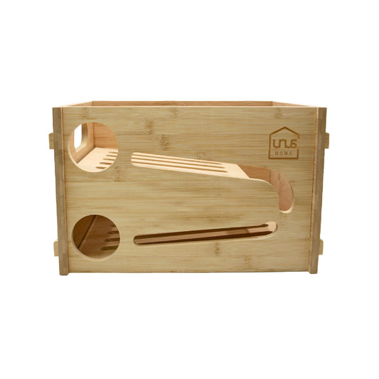 Bierkasten mit Flaschenrutsche