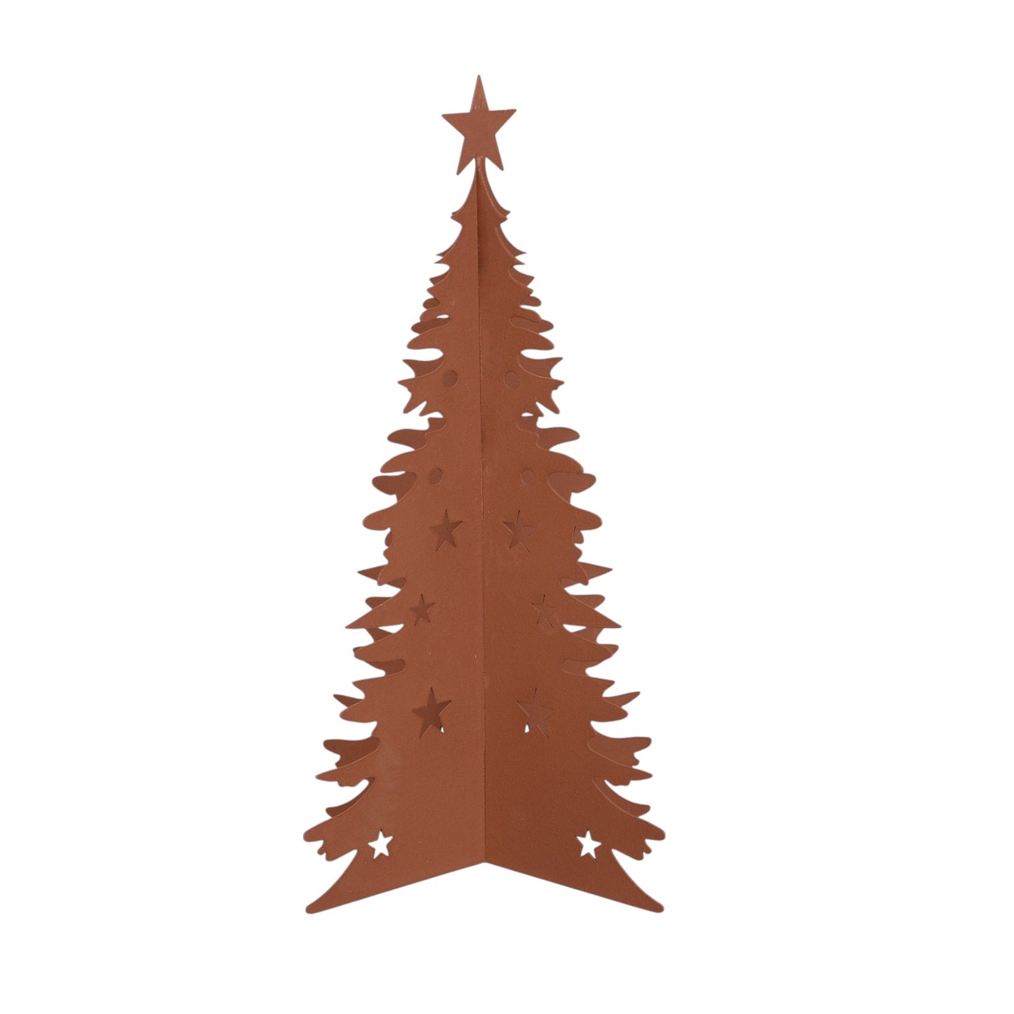 Auftsteller Weihnachtsbaum rost