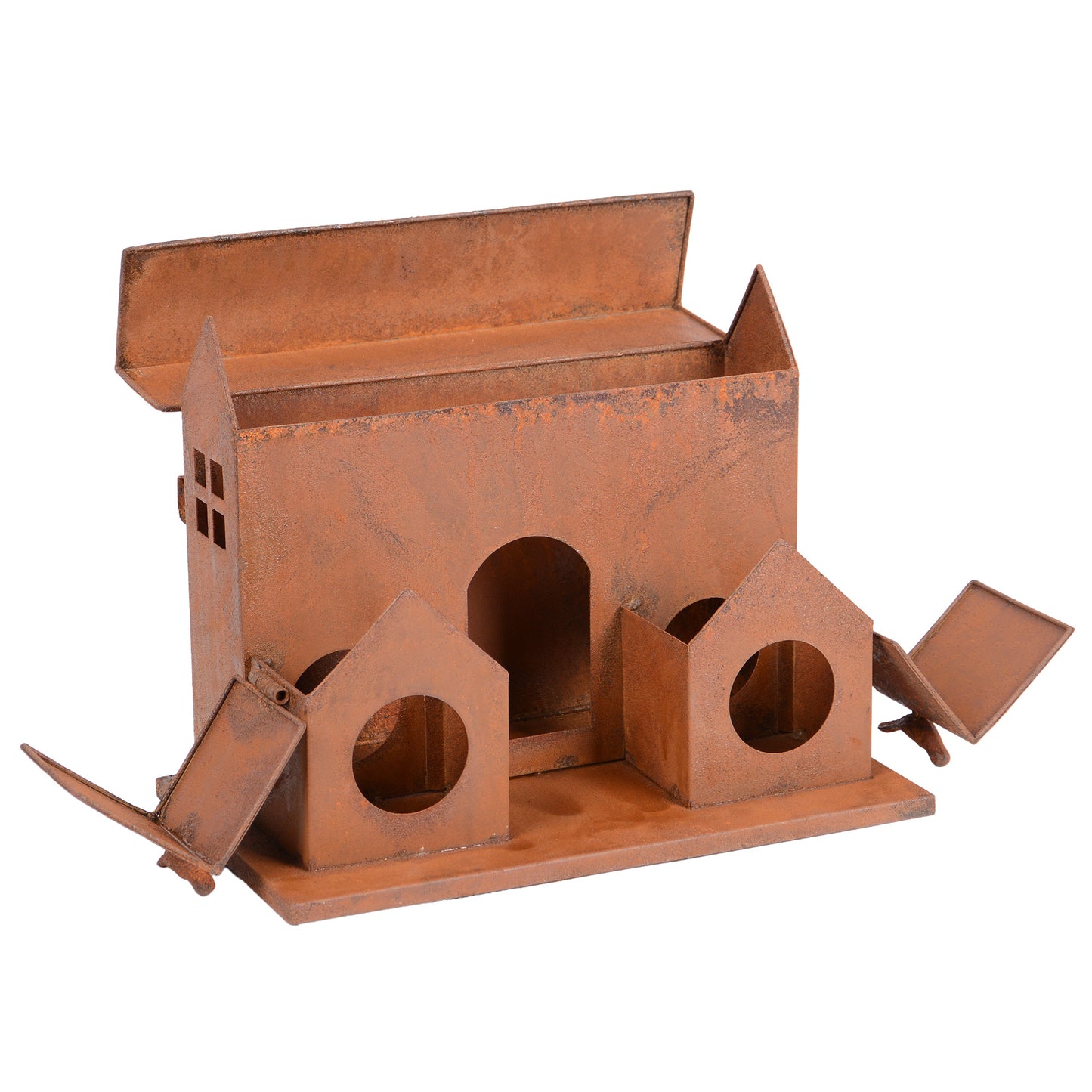 Vogelhaus ohne Stab in rost