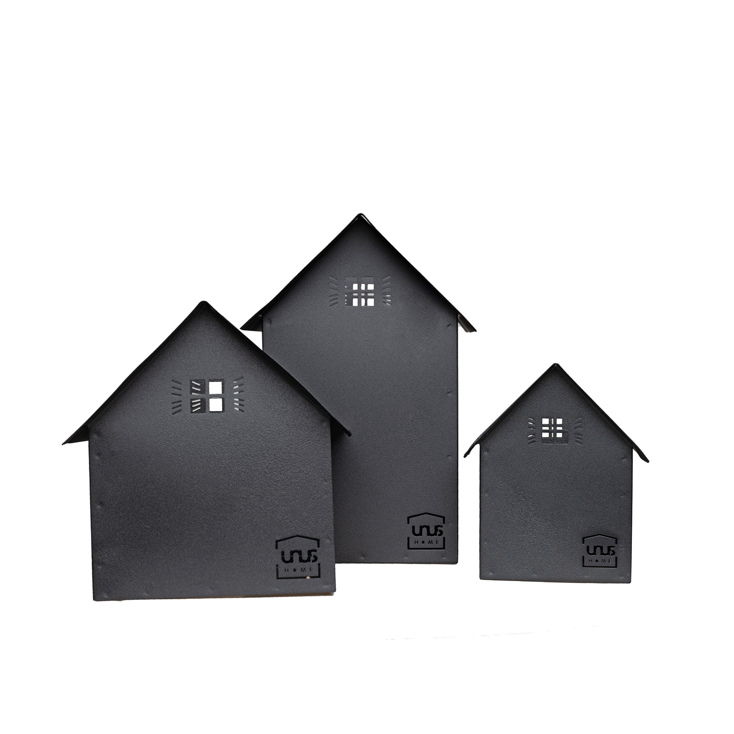 Deko-Häuser mit Gravur 3er Set