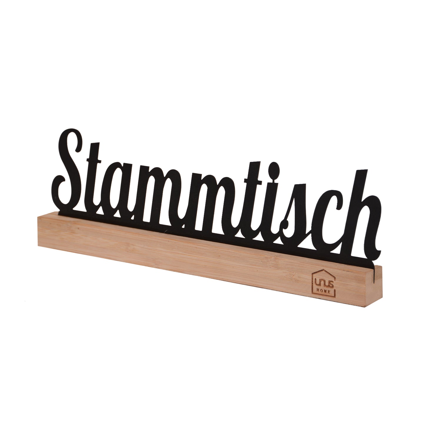 Aufsteller Schriftzug Stammtisch schwarz